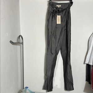 Burberry Gray High Waist Dress Pants